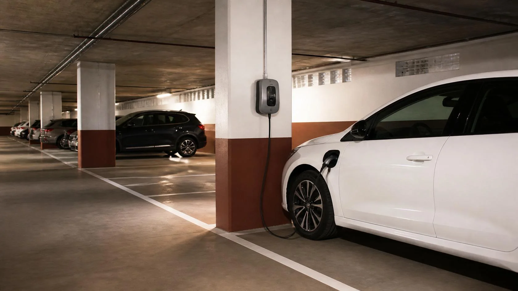 Cargador eléctrico en garaje comunitario: qué cambia en el seguro de la comunidad